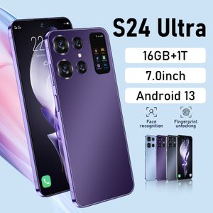 S24 Ultra téléphones mobiles 7.3 HD écran SmartPhone original 16G + 1T 5G double Sim Celulares Android débloqué 72MP 6800mAh téléphone portable version mondiale