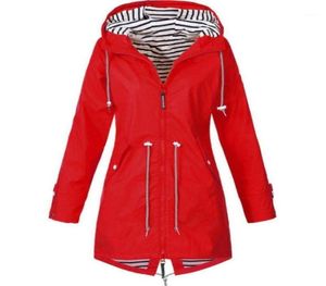 Abrigo cortavientos S5XL, chaqueta de lluvia para mujer, impermeable con capucha para exteriores, chaqueta lisa básica para primavera y otoño de talla grande 138828808588585