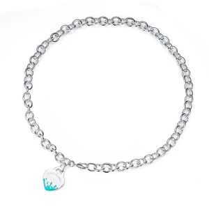 S925 Silver Love Heart Colgante Collar Marca de lujo Four Hearts Sailmoon Goth Blue Ink Designer Diamond Zircon Collares Joyas de fiesta para mujeres Regalo