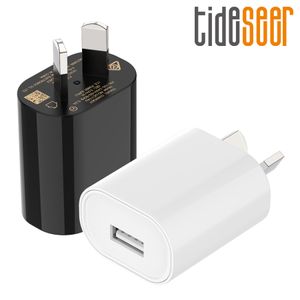 SAA C-Tick Approved USB Wall Charger Power Adapter Full 1Amp 1 Port Plug Box Compatible avec Apple iPhone iPad Samsung Xiaomi Huawei