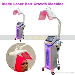 Livraison gratuite Stimulation haute fréquence sûre et fiable pour le traitement de la perte de cheveux 190pcs diodes laser Machine de croissance des cheveux BIO à micro-courant