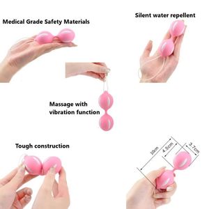 Silicona segura Bola inteligente Vibrador Sport Bola de huevo Vagina Apriete Máquina de ejercicio Juguete sexual para mujeres geisha geisha bola