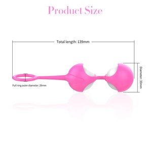 Safe Silicone Smart Kegel Vagina Balls Egg Geisha Ben Wa Ball Apreten Máquina de ejercicios Juguete sexual íntimo para mujer vagina Mujeres