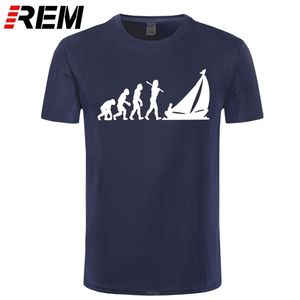 Sailing T Shirt Evolution 01 por stencil8 t-playa mangas cortas tee impresionante gráfico 100 algodón camiseta masculina 210714