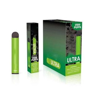 Vendible Fumed Extra ULTRA Desechable Vape Pen Cigarrillos electrónicos Kit 850mAh Batería 1500 2500Puffs Vapores precargados