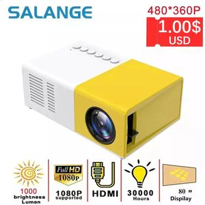 Salange J9 Pro Projecteur 1000 Lumens 480x360 Pixels 3.5 mm USB Mini Projecteur LED Player Media PK YG300 240131