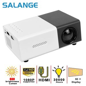 Salange YG300 Mini projecteur projecteur LED Lcd projeteur Audio compatible Mini projecteur Home cinéma lecteur multimédia projecteur 240131