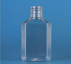 Venta de botella recargable de alcohol vacía de plástico de 60 ml, fácil de llevar, botellas de desinfectante de manos de plástico PET transparente para viaje líquido E