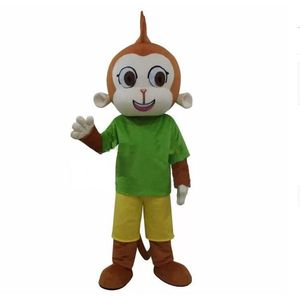 Vente nouveau Costume de mascotte de singe vert déguisements kits de costumes de carnaval fête d'anniversaire