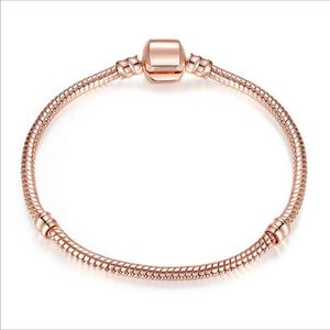 Vente Rose Or Serpent Chaîne Bracelets Couleur Retenue Fit Style Européen Perles En Gros Chine Usine Directe