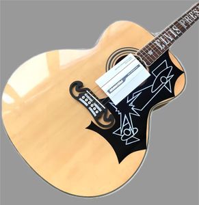 same of the pictures Custom shop, made in China, 43 inch acoustic guitar, single sided wooden guitar, Free Shipping