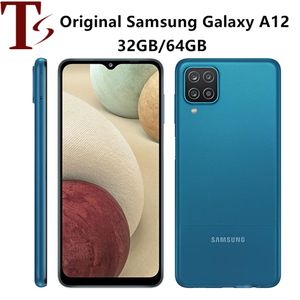 Samsung Galaxy A12 unlocked Smartphone Refurbished 4G 64G 6.5 Inch Screen Octa Core Mediatek MT6765 Helio P35 Bluetooth 5.0 5000mAh 1pc DHL