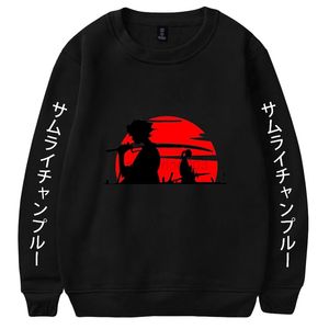 Samurai Champloo Sweat O-Neck Survêtement Femmes Hommes Outwear Harajuku Streetwear Japonais Anime Mode Vêtements Plus La Taille G220728