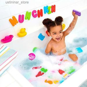 Sable Player Water Fun 36pcs LETTRE ALPHANUMÉRIQUE Jouet de bain 3d puzzle Baby Bath Toys Soft Eva Kids Baby Water Toys For Salle