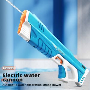 Sand Play Water Fun Auto Water Sucking Burst Electric Water Gun Kids Beach Pool Water Fight Power Shooting Summer Outdoor Water Gun Toy Gifts 230714