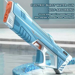 Sable jouer à l'eau amusant entièrement automatique pistolet à eau électrique jouet été Induction rafale d'eau en plein air combat jouets absorbant l'eau du pistolet B Y2E6