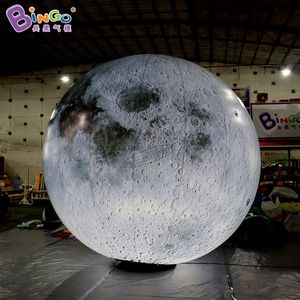 Lune gonflable d'amusement de l'eau de jeu de sable avec des lumières de LED accrochant le modèle de planète joue 230719