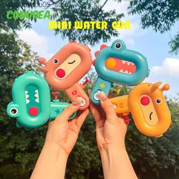 Sable Player Water Fun Mini Gun Childrens Water Gun Animal Carton de prise de vue Machine de salle de bain Baby Beach Summer Outdoor Toy Childrens Gift Q240413