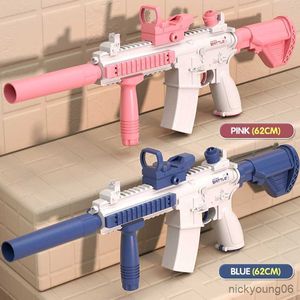 Sand Play Water Fun New Electric Gun Pistol Shooting Automatic High Pressure Summer Games Beach Toy for Kids Children Gift R230613