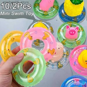 Sable Player Water Fun Summer Mini Anneau de natation Jouet bébé Baby Childrens Polon Polon Floating Rubber Salle de bain gonflable Q240426