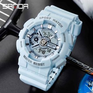 SANDA G militaire choc hommes es Sport LED numérique étanche décontracté mode montre à Quartz mâle horloge relogios masculino202W