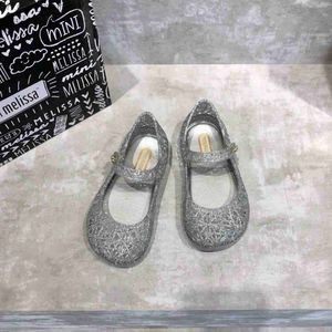 Sandalias Sandalias de verano para niños Mini Melissa Princess Princess Nest Nido zapatos de gelatina Baby Girl Fashion Beach Soft Shoes Hmi054 Z230711