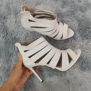 Sandals Show Fashion Show Women Sexy Tels High Platform Pombs Peep Toe Casual White Red Wedding Washing