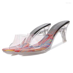 Sandales Peep Toe pour femmes chaussures d'été mode dames talons hauts élégant talon 6 cm grande taille 41 A42120