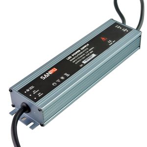 SANPU Ultra Thin Power Supply Waterproof IP67 12V 24V 200W AC-DC Lighting Transformer LED Driver Aluminum for LEDs Strips Lights