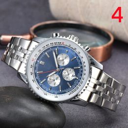 Montres en verre saphir pour hommes 2023 Nouvelles montres pour hommes 48 mm de diamètre Tous les cadrans Montre à quartz NAVITIMER 1884 Chronographe de marque supérieure Fonction complète