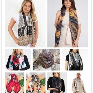 Sarongs Foreign trade original single Italian liujo autumn and winter printing fashion shawl scarf 230519