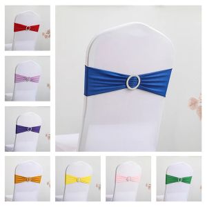 Sashes LZ Spandex Chair Sashes Bows Prime Stretch Stretch Chair Band avec curseur Universal Elastic Chair liens for Wedding Party