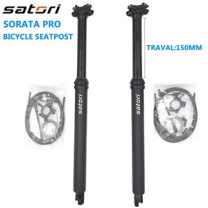 SATORI vtt tige de selle de vélo réglable câble interne vélo de montagne tige de selle de descente 30.9/31.6X485MM voyage 150MM