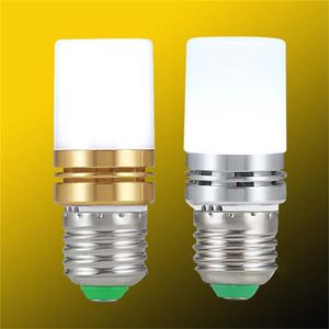 Économisez de l'énergie LED lampe de maïs ampoules E27 E14 12 W 16 W 220 V LED ampoule de bougie Bombilla lustre argent or blanc chaud/froid maison Dec