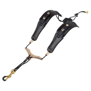 Saxophone Shoulder Neck Strap Adjustable Sax Black Double Shoulder Strap Harness Sax Musical Instruments Accessries