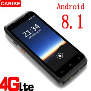 Scanners caribe new Android 8.1 PDA Red Handheld Terminal Data Collector Wireless 1D 2D QR Laser Barcode Scanner lecteur