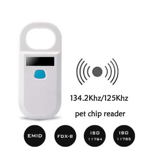 Lector de escáneres 134.2kHz animal rfid identificación 125kHz gato gato pescado perra vaina lector emid fdxb escáner de microchip