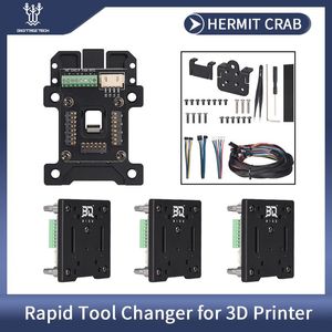 Scanning BIC Hermit Crab Hotend Tool à changement rapide Tête d'outil pour imprimante 3D compatible 8 E3D Hemera Bowden Ender3 BIQU B1 3D Tête d'imprimante
