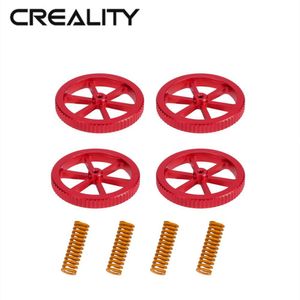 SCANNING CRIALITY 3D IMPRIMANCE MORDAGE MORTAGNELLE POUR LES PIEAUX PIÈCES ROUGE NUTS * 4 + MOLLE Spring * 4 pour Creality 3D Imprimantes