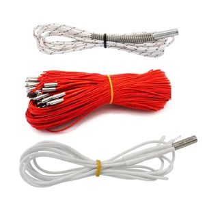 Cartucho de calentador de la impresora 3D de escaneo 40W/30W 12V/24V Extrusor Parte 6*15/20/30 mm 1m para J Hotend Volcano 8 9 Extrusión