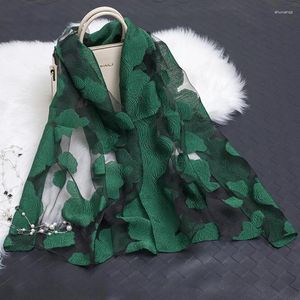 Foulards 180 70 Automne Hiver Écharpes Femmes Plus Taille Oraganza Foulard En Soie Châle Rose Floral Wrap Ponchos Pour Dame En Gros