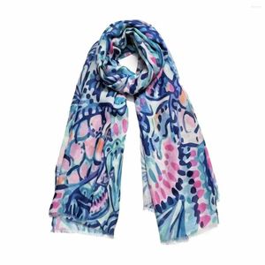 Foulards 2023 Est Femmes Bohème Motif Écharpe Coton Voile Châles