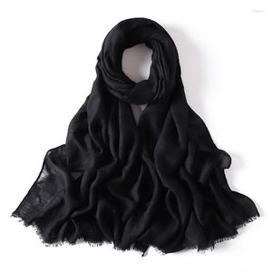 Bufandas 2023, precio al por mayor, 70 180cm, hiyab musulmán para mujer, pañuelo para la cabeza de algodón suave, envolturas para la cabeza islámicas para mujer musulmana