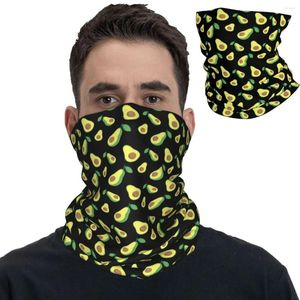 Écharrés Avocado Fruit Match Bandana Couvre Balaclavas BALACLAVAS Écharpe Multi-Use Heads for Men Women Adulte Adult Windproof