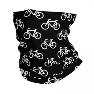 Foulards motif vélo (blanc et noir), Bandana, couvre-cou, moto, Club, écharpe, cyclisme, randonnée, unisexe, pour adultes, toutes saisons