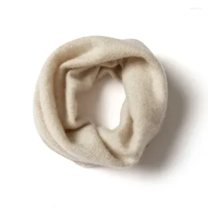 Bufandas Cashmere Punto Loop Bufanda para mujeres y hombre Invierno Cálido Cuello suave Snood Color Sólido Moda Femenina Infinito