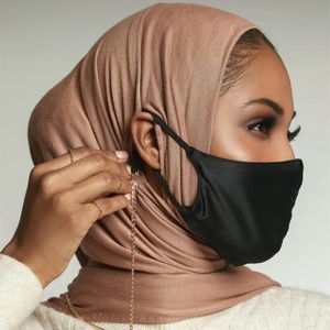 Foulards Design Instant Hifab Professionds Écharpe Femmes Châle Coton Jersey Hijabs Écouteur Trou D'oreille Hijab 231101