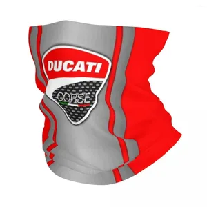 Bufandas Ducatis Performance Motocicleta Bandana Cubierta para el cuello Impreso Equipo de carreras Máscara Bufanda Cálida Diadema Correr Unisex Adulto Transpirable