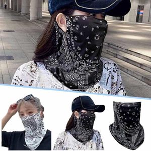 Bufandas Fashion Punk Sun Mask for Men Women Summer Face Protection UV Buff Buff Hip Hop Sports Outdoor Cycling Bandana S Z4A2