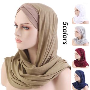 Bufandas Fashion Women Hijab Scarf Long Muslim Shawl Plain Turban Turban Torle Head Wraps for Africa Diadema de 165x50cm a prueba de sol